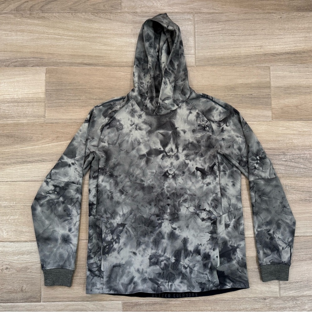 Lululemon Men's Gray Tie-Dye Hoodie
